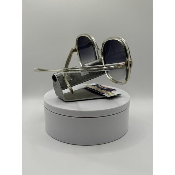 NEW Vintage Oversize Sunglasses | Non RX | Grey Fade Lens | Clear Frame | 1960s - Picture 7 of 8